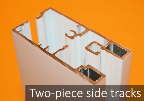 Two-piece side tracks